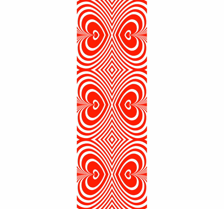 Modern blind with mesmerizing heart patterns - TenStickers