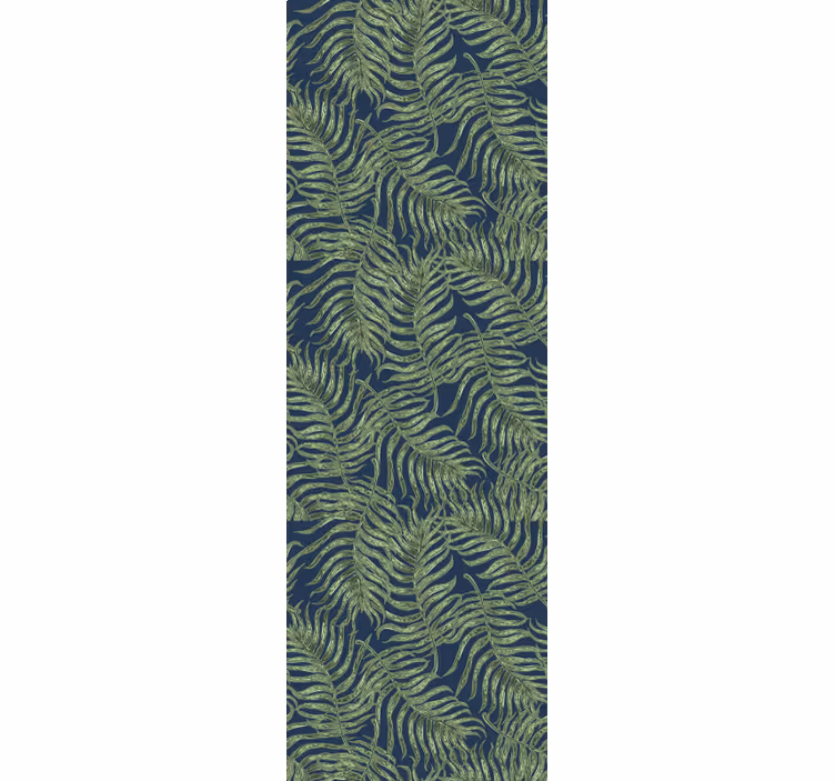 Modern blind with tropical leaves on dark background - TenStickers