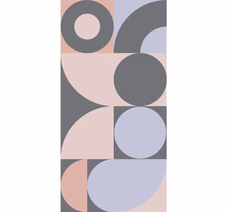Modern blind with geometric circles pattern - TenStickers