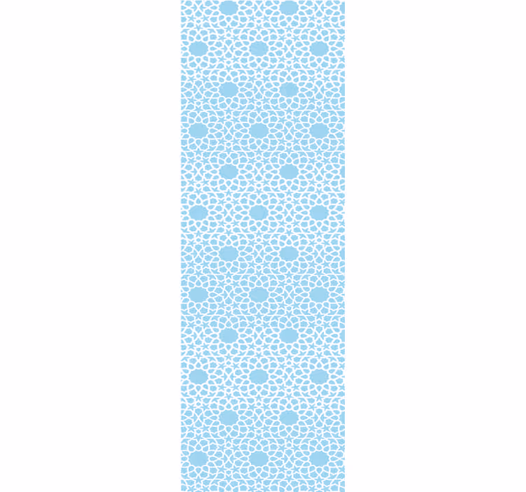 Modern blind white and blue geometric design - TenStickers