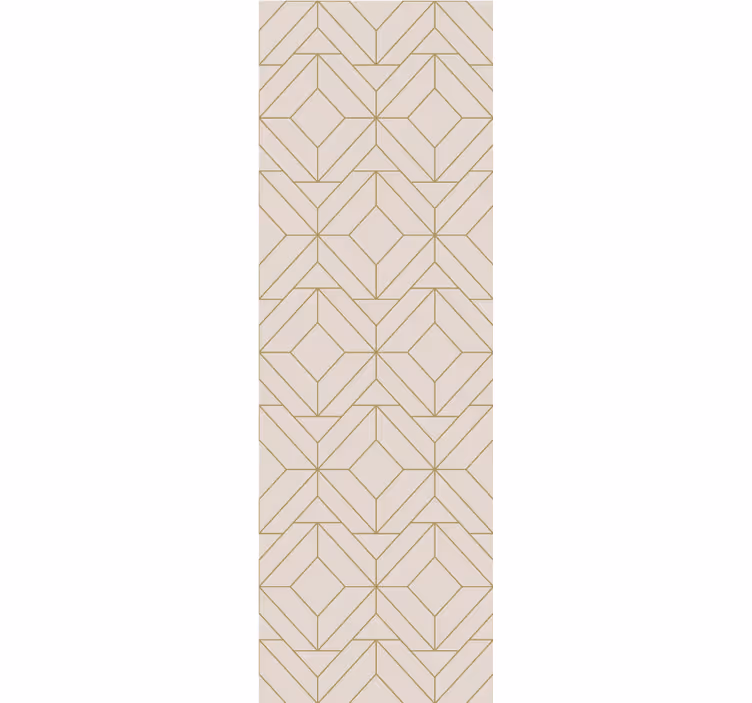 Modern blind with golden rustic lines pattern - TenStickers