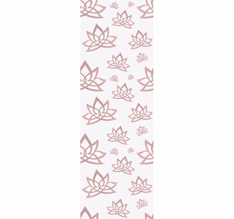 Modern blind with minimalistic lotus flower design - TenStickers