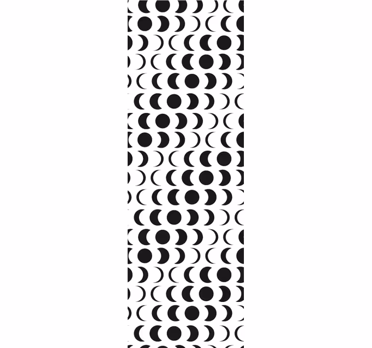 Modern blind with minimalistic moon pattern - TenStickers