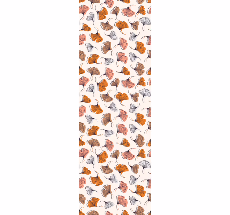 Modern blind ginkgo leaves hand-drawn design - TenStickers