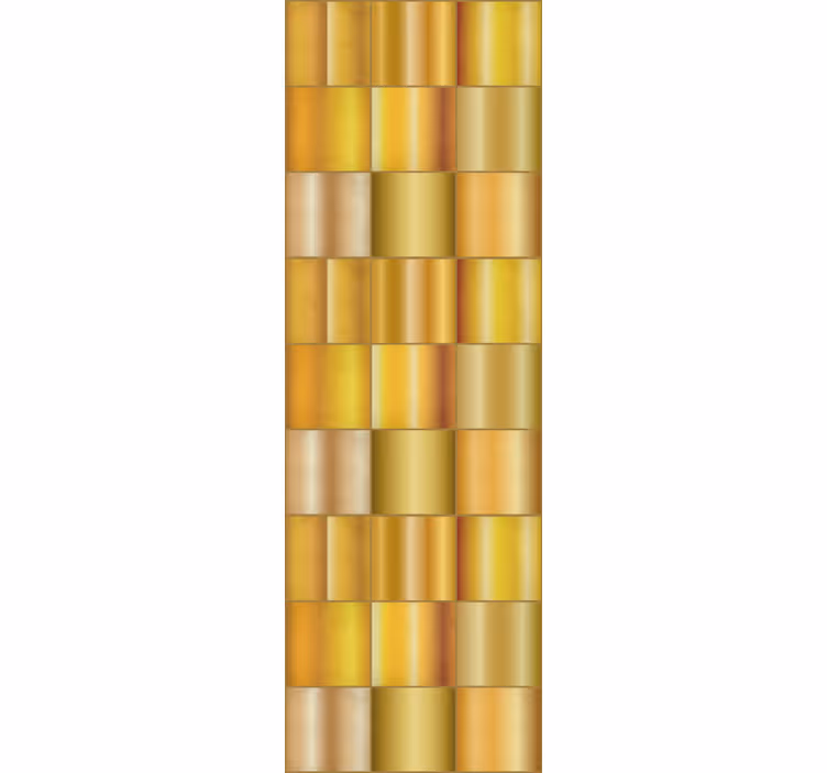 Modern blind in golden yellow blocks - TenStickers