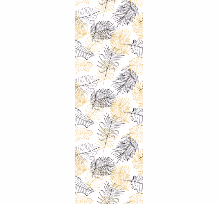 Modern blind escapade palm leaves design - TenStickers