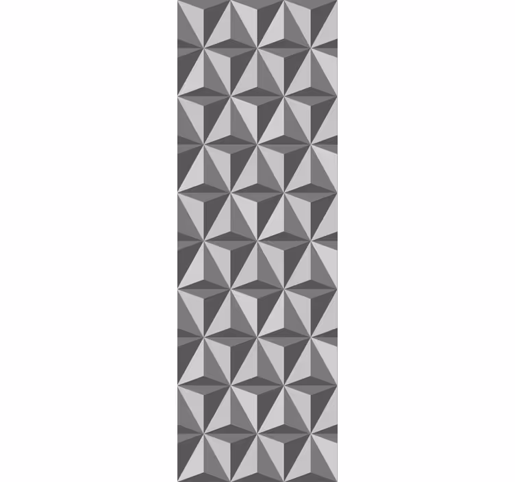 Modern blind with dark triangle tiles design - TenStickers