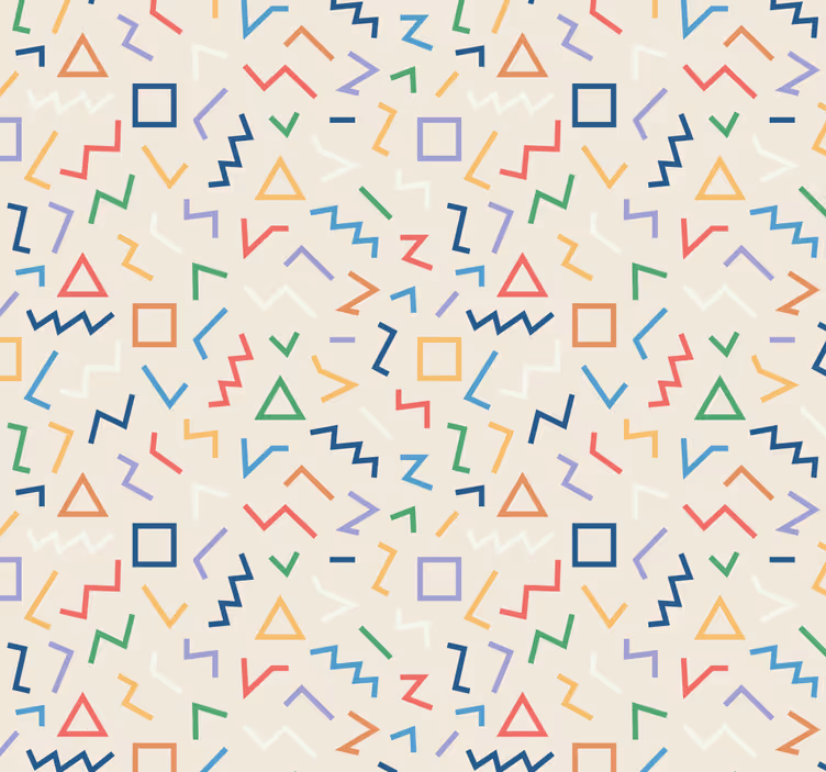 Modern blind in beige with colorful lines - TenStickers
