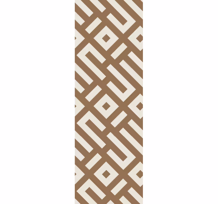 Modern blind in earthy geometric design - TenStickers