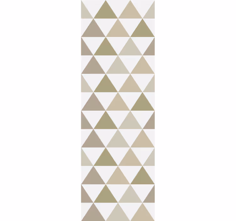 Modern blind in triangles of varying beige shades - TenStickers