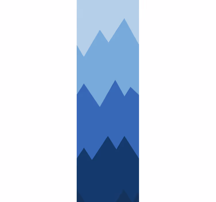 Modern blind range quilt in white and blue - TenStickers