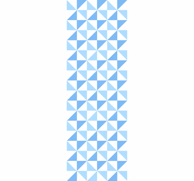 Modern blind light blue triangle shades pattern - TenStickers