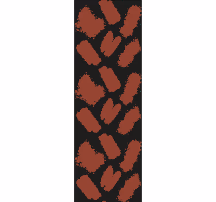 Modern blind black and red paint splash design - TenStickers