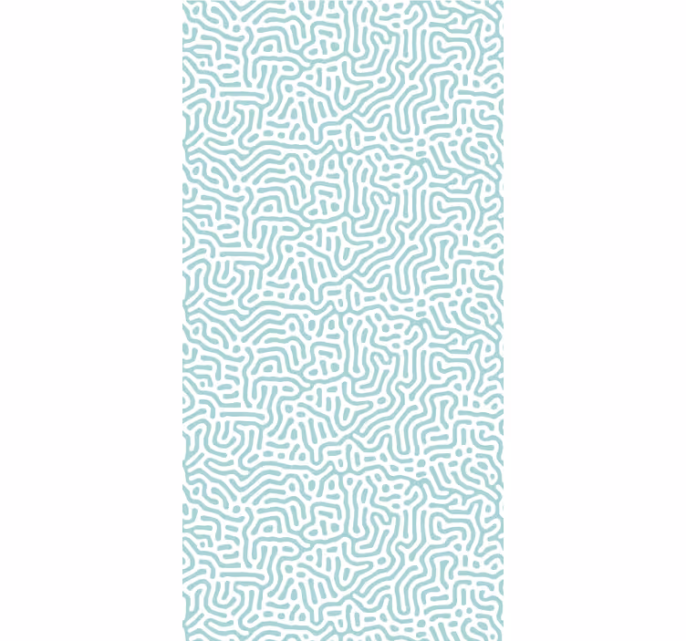 Modern blind with green and white nature pattern - TenStickers