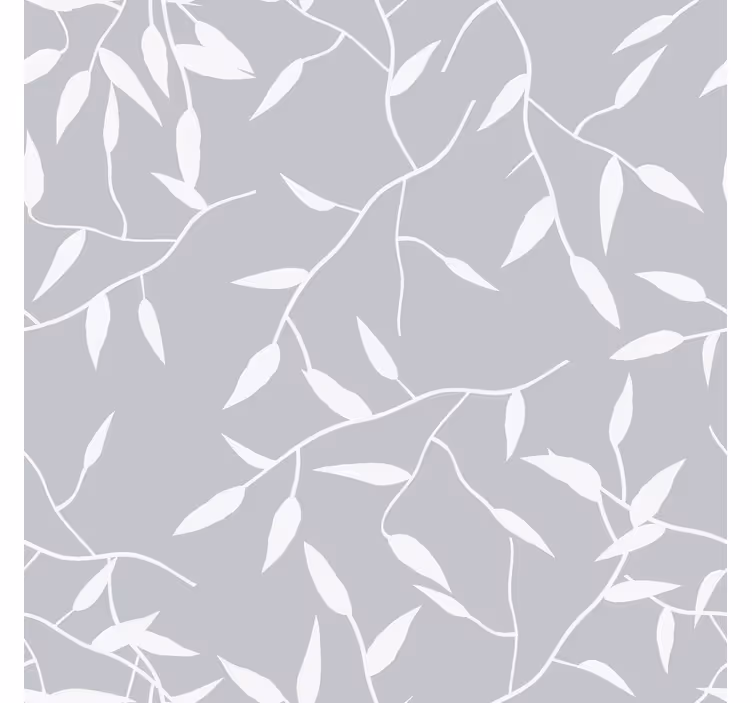 Modern blind white branch design - TenStickers