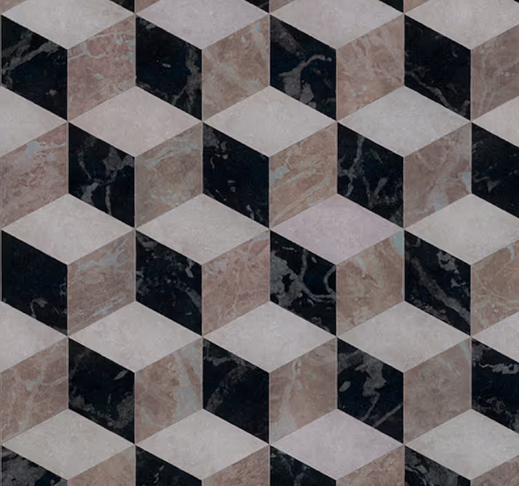 Modern blind 3d minimalist tiles - TenStickers