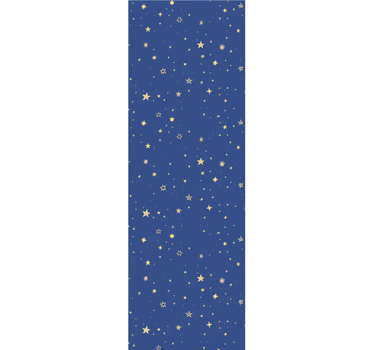 Modern blind golden stars on blue background - TenStickers