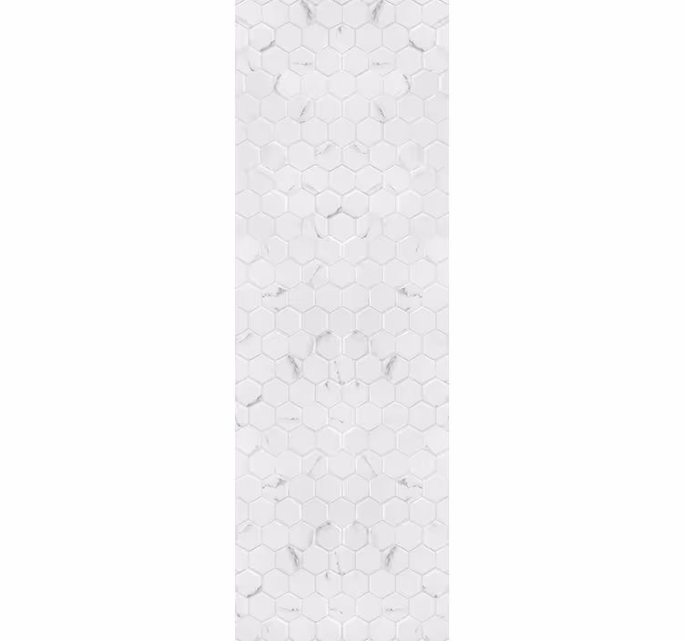 Modern blind in elegant grey hexagon tiles - TenStickers
