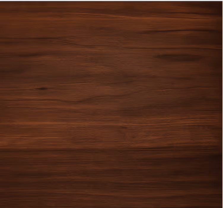 Pattern roller blind in polished dark walnut grain - TenStickers