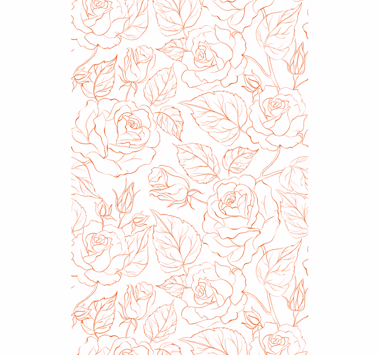Blind pink with delicate rose designs - TenStickers