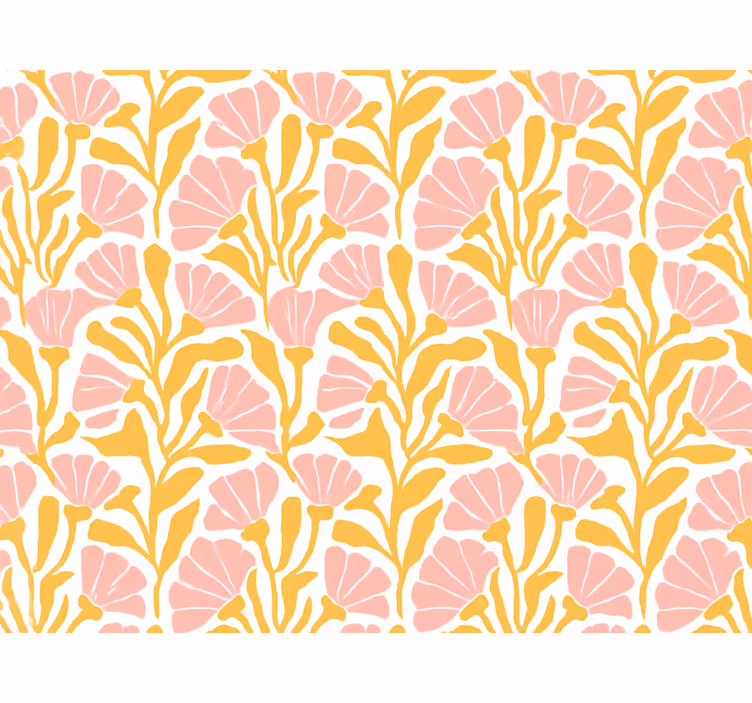 Blind pink modern colorful floral design - TenStickers