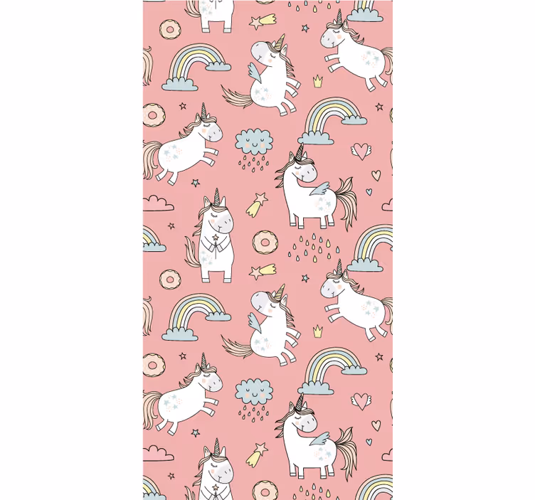 Blind pink enchantment of unicorns - TenStickers