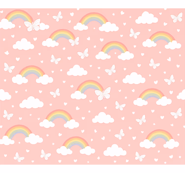 Blind pink rainbow design for kids - TenStickers