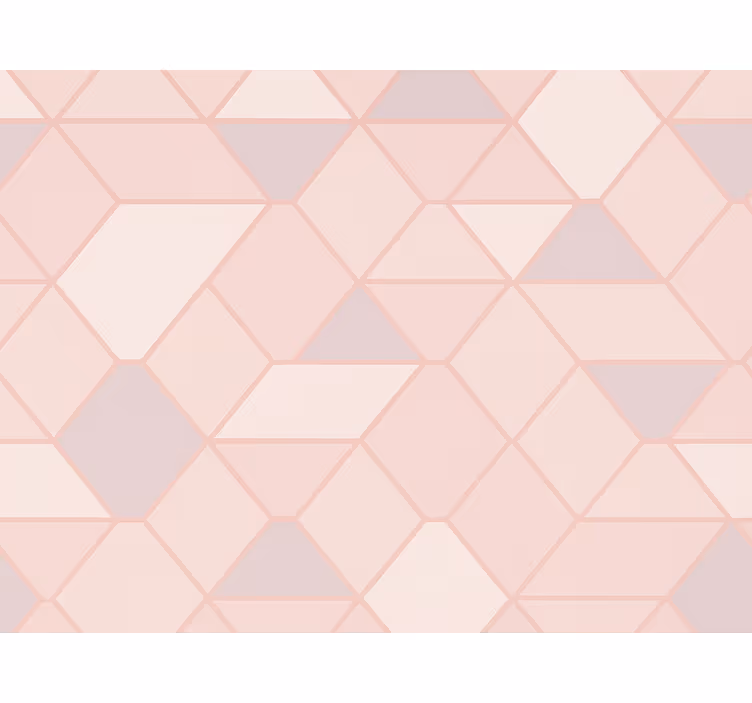 Blind pink contemporary abstract shapes - TenStickers