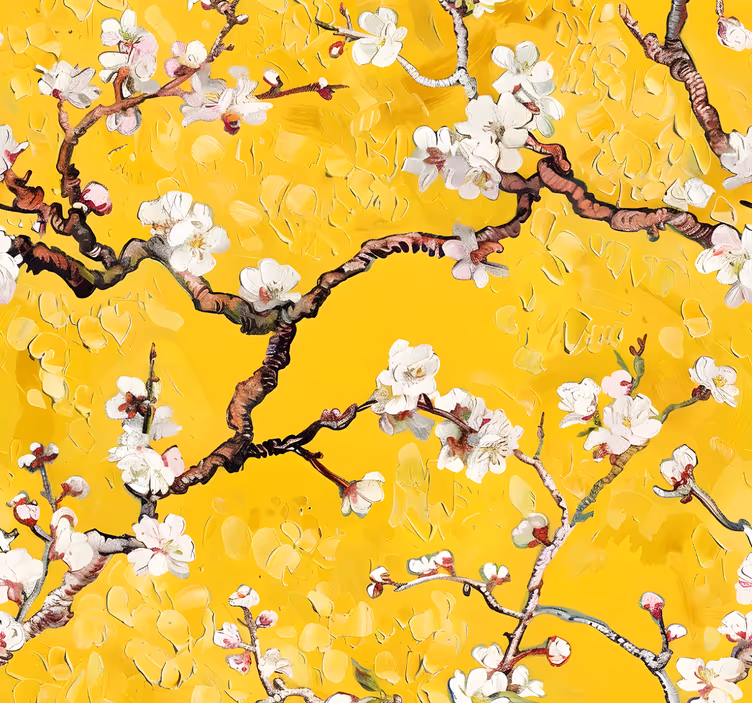 Blind yellow floral spring design - TenStickers
