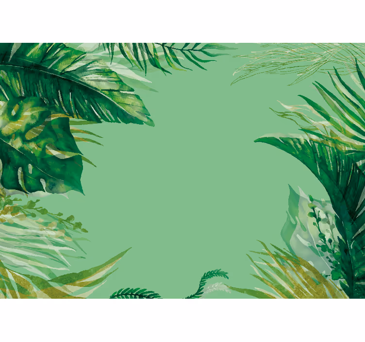 Blind kitchen hand painted banana leaves - TenStickers