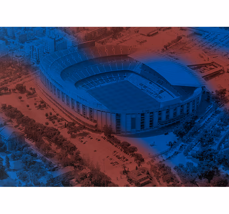 Blind kitchen 3d barcelona camp nou mural - TenStickers