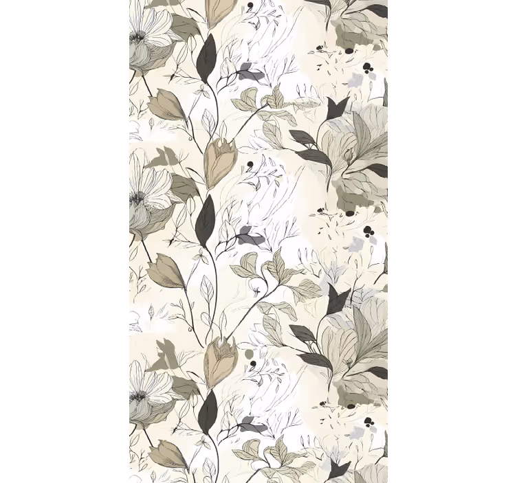 Blind kitchen floral design - TenStickers