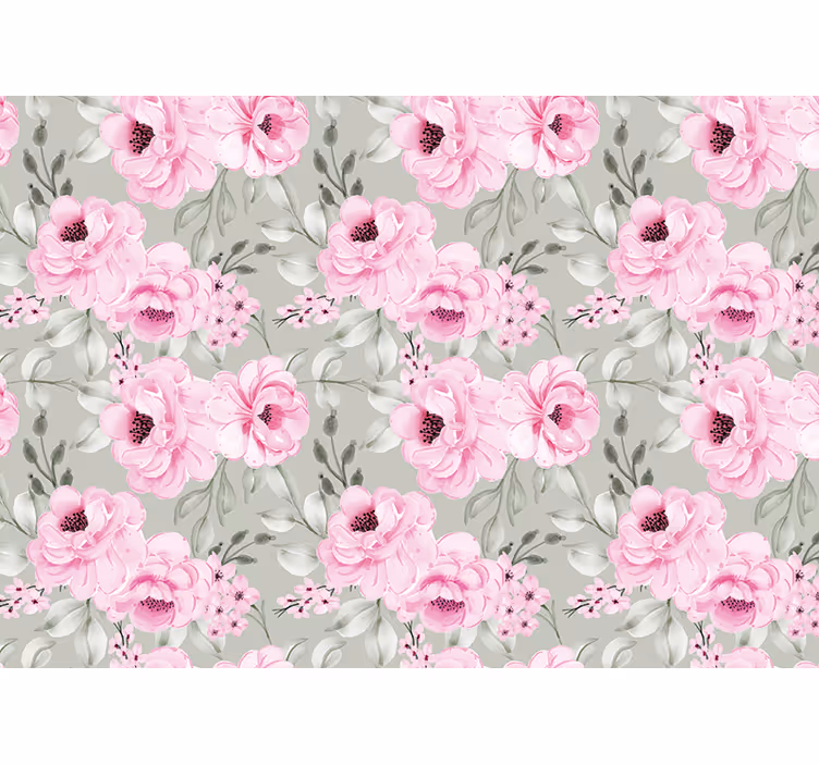 Blind kitchen pastel color peonies - TenStickers