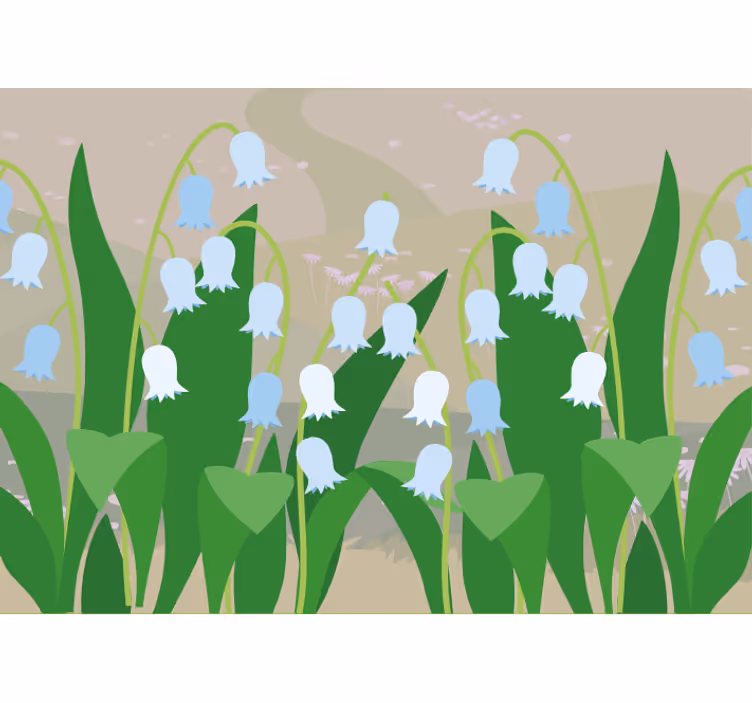 Blind kitchen beautiful snowdrop landscape spring - TenStickers