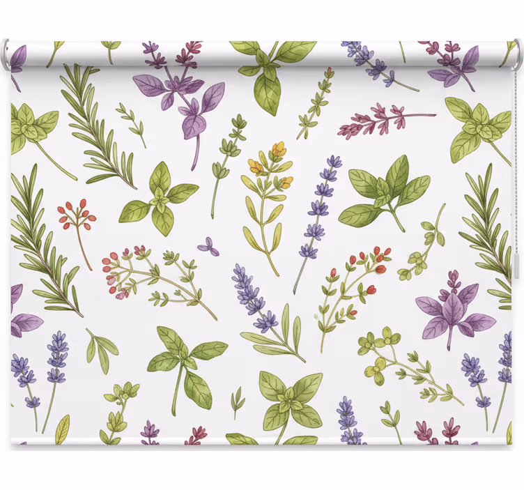 Blind kitchen vibrant herbs - TenStickers
