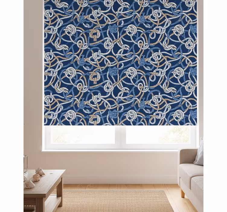 Living room blind sailor knots - TenStickers