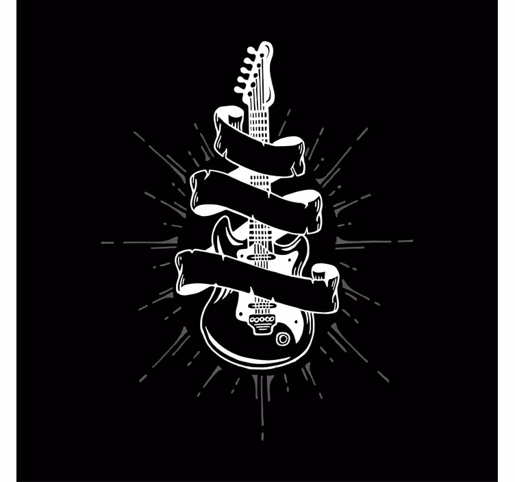 Living room blind guitar style - TenStickers