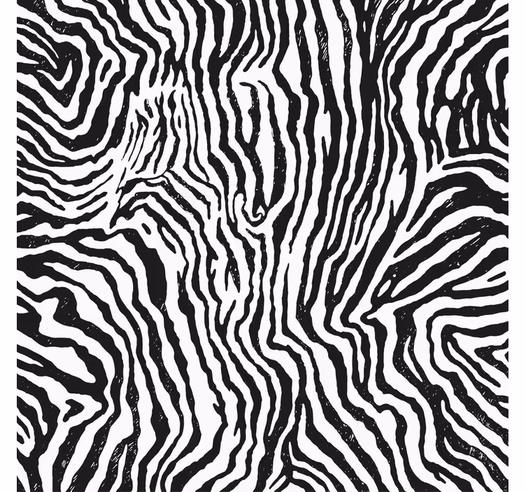 Living room blind with zebra pattern design - TenStickers