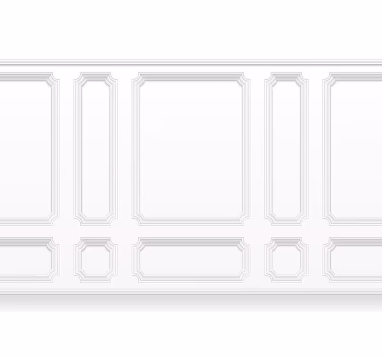 White window blind with classic grids - TenStickers