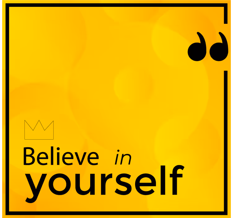 Blind yellow trust in your abilities - TenStickers