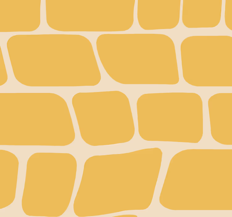 Blind yellow geometric design - TenStickers