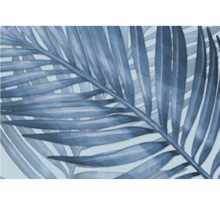 Blind blue tropical leaf design - TenStickers