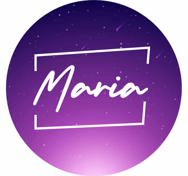 Blind purple galaxy personalized - TenStickers
