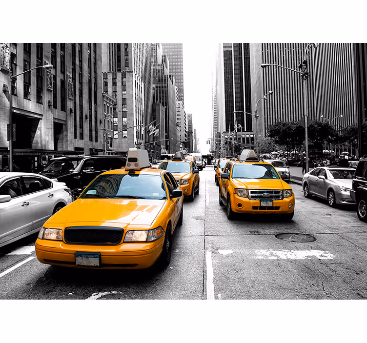 Living room blind new york taxi style - TenStickers