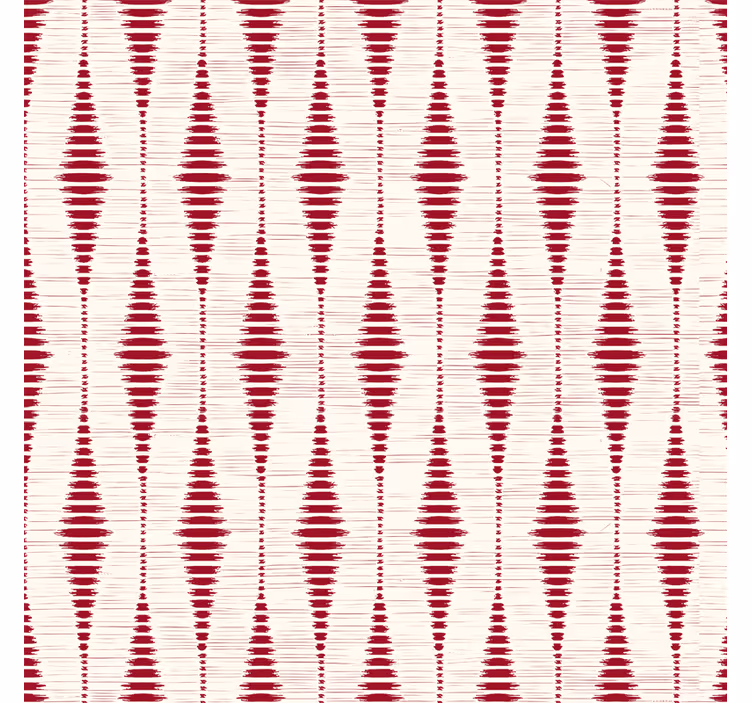 Modern blind in red rabaul ikat pattern - TenStickers