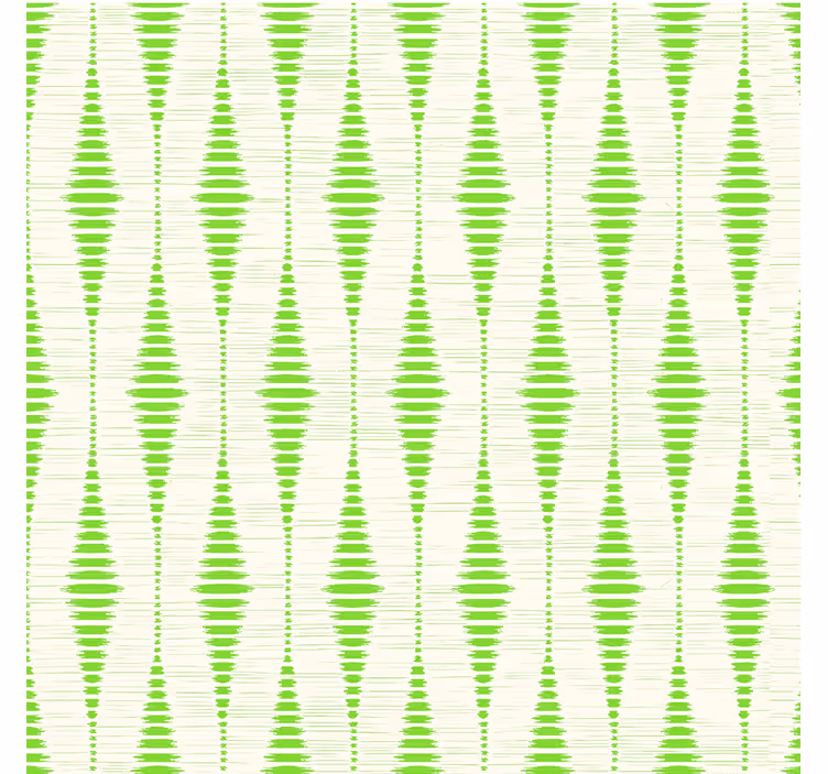 Modern blind in green rabaul ikat design - TenStickers