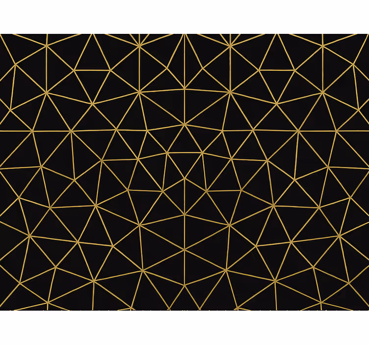 Modern blind midnight gold geometric design - TenStickers