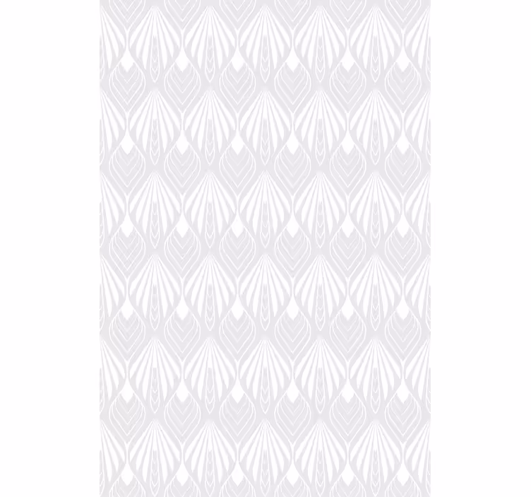 Modern blind white and grey leaves pattern - TenStickers