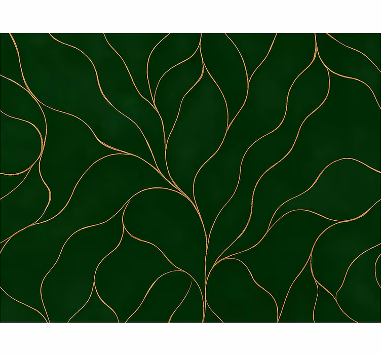 Modern blind in green and gold marble texture - TenStickers