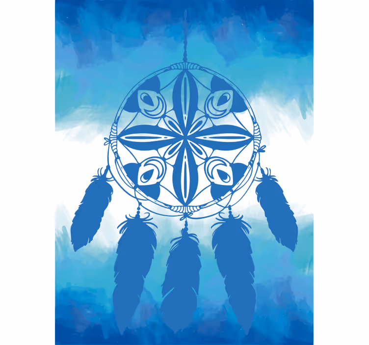 Blind blue ornamental visions - TenStickers